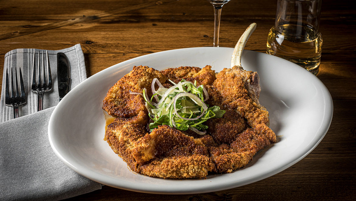 Brady's Pounded Veal Chop Milanese